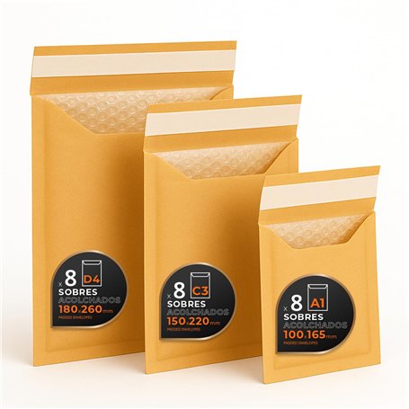 Lot de 24 enveloppes matelassées en papier kraft blanc ou les deux – Fermeture autocollante – Enveloppes en papier avec bulles i