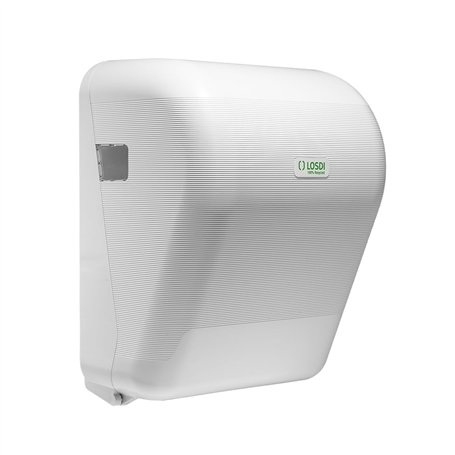 Distributeur de Papier essuie-Tout en Rouleau avec système Auto-coupant ECO-Luxe Blanc