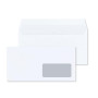 RAYLU PAPER - Lot de 500 enveloppes blanches en papier avec fermeture auto-adhésive pour envoi de documents et lettres