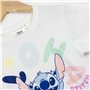 STITCH T-Shirt à Manches Courtes pour Enfant Blanc - Marque EAN : 8445484508574 - Taille 6 Ans