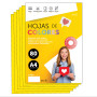 Papier A4 Couleur - Feuilles A4 80g Pour Imprimante Jet d'Encre et Laser