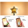 TECNOLUX EURO -LED Ampoules à filament 4W E27, éclairage LED vintage 4W Edison Hot 3000K Star
