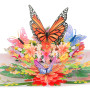 Magic Moments® Carte Pop-Up Merveille des Papillons – Grande Carte Anniversaire Femme, Fille, Mères – Carte Mariage Félicitation