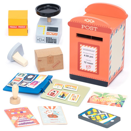 UMU® Kit de jeu en bois – Avec boîte aux lettres