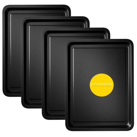 4-Pack – Basic Essentials cuisson 32 cm Plateau Tin – Nettoyage facile