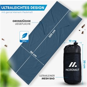 Parure de lit - 1 housse de couette 220x240 cm + 2 taies d'oreiller 60x60 cm - 70% coton, 30% polyester - Turquoise