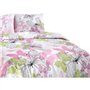 Parure de lit - 1 housse de couette 220 x 240 cm + 2 taies d'oreiller 60 x 60 cm - 65% coton, 35% polyester - Rose