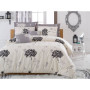Parure de lit - 1 housse de couette 220 x 240 cm + 2 taies d'oreiller 60 x 60 cm - 65% coton
