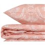 Parure de lit - 1 housse de couette 220 x 240 cm + 2 taies d'oreiller 60 x 60 cm - 65% coton, 35% polyester - Poudre