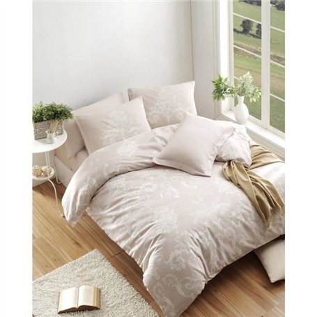 Parure de lit - 1 housse de couette 220 x 240 cm + 2 taies d'oreiller 60 x 60 cm - 65% coton
