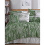 Parure de lit - 1 housse de couette 220 x 240 cm + 2 taies d'oreiller 60 x 60 cm - 100% coton renforcé - Vert
