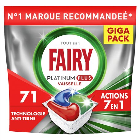 Fairy Platinum Plus Tablettes Lave-Vaisselle Tout En 1 Regular