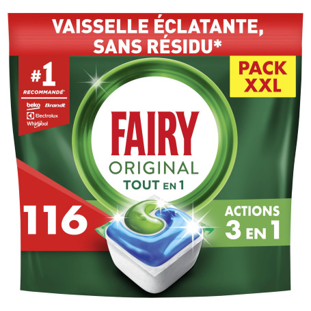 Fairy Original Tablettes Lave-vaisselle All In One