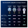 Oral-B Lot De 10 Brossettes De Rechange Ultimate Clean, AUTHENTIQUES, Noires, Brossage En Profondeur, Elimination De La Plaque D
