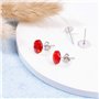 200pcs (100 paires) Boucles d'oreilles Clous en Acier Inoxydable Boucle d'oreille Flat Pad (2 Tailles) avec 200 Pièces Dos de Bo