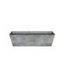 Ivyline Artstone Pot de Fleurs, Jardinière Ella, résistant au Gel et ultraléger, Gris, 55x17x17cm