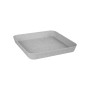 Elho Loft Urban Soucoupe Carrée 22 - Soucoupe pour Extérieur - Ø 22.0 x H 3.1 cm - Gris/Living Ciment