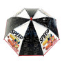 Bâton Parapluie | Disney Cars | noir & transparent | Parapluie Enfant