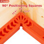Piacolnic Lot de 6 Équerres de Positionnement à 90 Degrés, 3" 4" Pince de Positionnement à 90 Degrés, L Type Pinces à Angle Droi