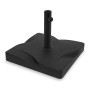 VONROC Pied de Parasol Carré 42x42cm Noir - Base Solide 20kg - Pied de Parasol en Béton et Acier en Poudre - pour Parasols Rosol