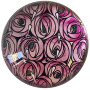 Parastone Museum Collection Presse-papier bombé en verre Motif roses Mackintosh