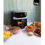 Gadgy Friteuse à air chaud 5L avec Fenêtre – Airfryer sans Huile 1400W – Revêtement antiadhésif – Température réglable 80°C à 20