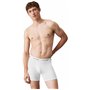 Calvin Klein Homme Lot de 3 Boxers en Coton Extensible - Blanc/Gris/Noir - Taille XL