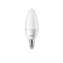 Philips ampoule LED Flamme E14 60W Blanc Chaud Dépolie