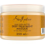 SheaMoisture Raw Shea Butter - Masque Capillaire - Soin Hydratant Intense à l’Huile d’Argan et au Varech - Crème Bouclante Sans