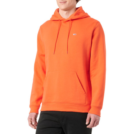 Tommy Jeans Sweat à Capuche Homme Regular Fit Flag Fleece avec Capuche