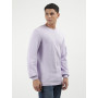 Calvin Klein Jeans T-Shirt Manches Longues Homme Badge Waffle Basique, Violet (Pastel Lilac), S