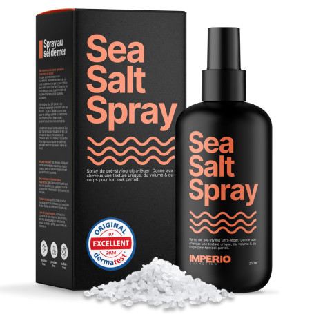 IMPERIO Sea Salt Spray - 250ml Premium Spray Eau de Mer Cheveux pour Cheveux Plus Volumineux & Texture Stable - Parfaites Beach