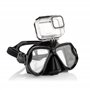 MOJOGEAR Lunettes de plongée avec support Go Pro et étui – Filmez sous l'eau avec votre Go Pro – Avec étui de rangement – Noir