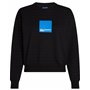 KARL LAGERFELD JEANS Femme Sweat À Logo Encadré Coupe Classique, Noir, M