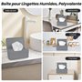 Boîte de Lingettes Humides, Boîte à Lingettes Distributeur pour Bébé, Boîte pour Papier Toilette Humide, Boîte de Lingettes Humi