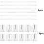 6 Tringles à Rideau Extensibles 30-50cm avec Crochets - Barres de Tension sans Perçage pour Fenêtres Cuisine Salon Douche - Supp