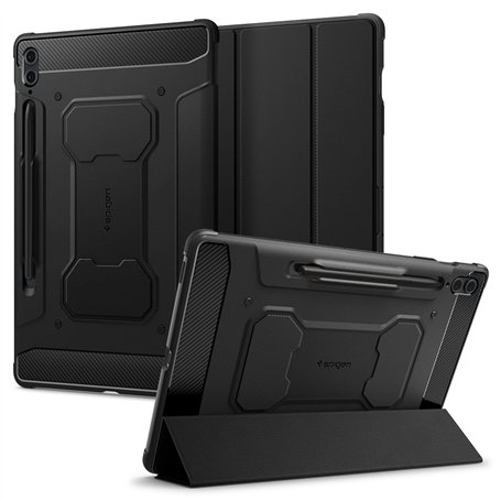 Spigen Rugged Armor Pro Coque Compatible avec Samsung Galaxy Tab S9 FE+ (2023) - Noir
