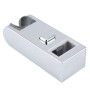 Support de curseur de pomme de douche pour barre de curseur carrée ABS Chrome mural tête de rail réglable salle de bain douche à