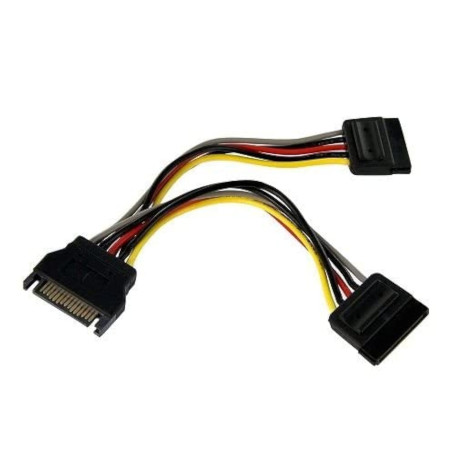 Cablepelado Câble d'alimentation multiplicateur SATA mâle vers 2 x SATA femelle 0