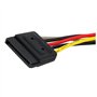 Cablepelado Câble d'alimentation multiplicateur SATA mâle vers 2 x SATA femelle 0,20 m