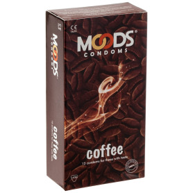 MOODS 12 préservatifs café