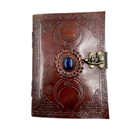 OVERDOSE Journal en cuir Vintage Journal relié en cuir fait à la main Journal du livre des ombres - Carnet de croquis en cuir (A