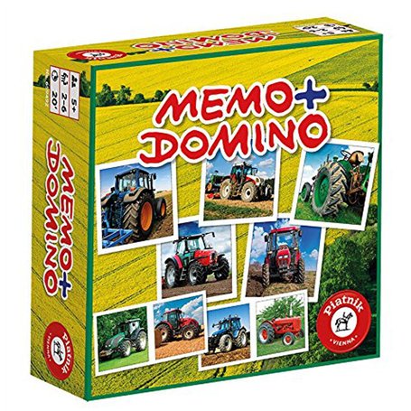Piatnik - 6594 - Mémo/Domino - Tracteurs