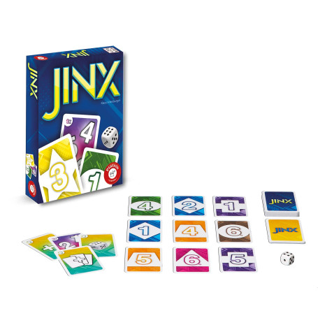Piatnik - Jinx - Jeu de Cartes et de dé - Jeu de Cartes pour 2 à 4 Personnes