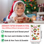 Tatouage de Noël pour Enfants, 10 feuilles Tatouage Temporaire et 10 feuilles Tatouage Lumineux, Parfait pour les fêtes de Noël,