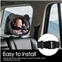 SUNNIFLY Miroir Voiture Bébé Retroviseur - Rétroviseur Voiture Bebe avec Clip - Verre Incassable