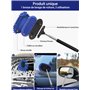 ZimiTeda Outil de Nettoyage de Pare-Brise de Voiture 3 en 1 40 "Rétroviseur de Voiture Essuie-Glace Raclette de Lavage Brosse Ex