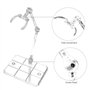Support de Figurine, XISTEST 10 pièces Support de Figurine d'action avec 1 pièce Tournevis, Transparent