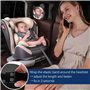 VIVIDRISE Miroir Voiture Bébé, Retroviseur Siege Voiture Bébé avec Sangle à Boucle Réglable, Incassable Automobile Bébé Retrovis