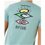 T-shirt à manches courtes homme Rip Curl Search Icon Tee Bleu